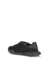 leather and lace sneakers