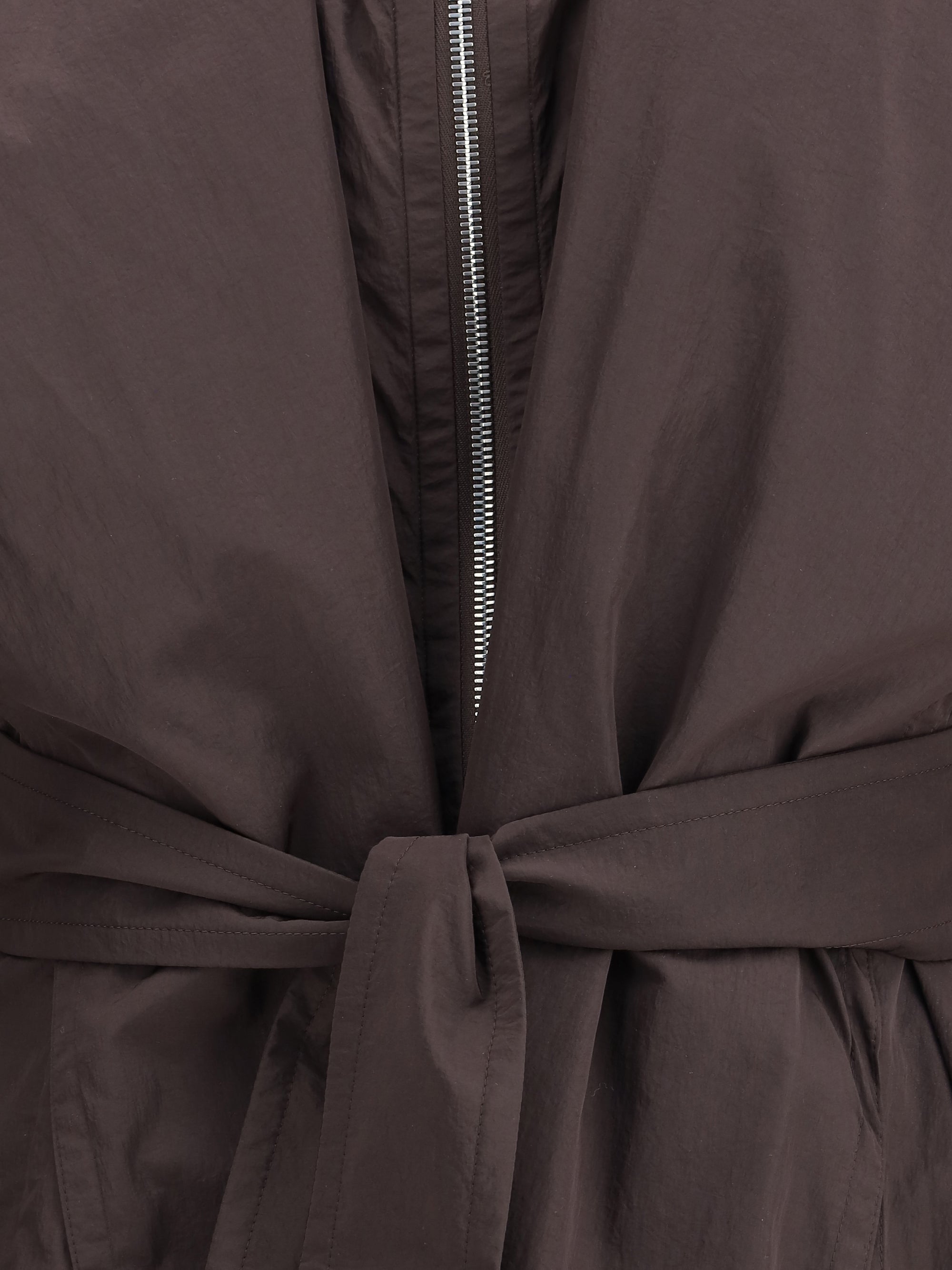 MAX MARA SPORTMAX S-M oversized barba trench coat in taffeta