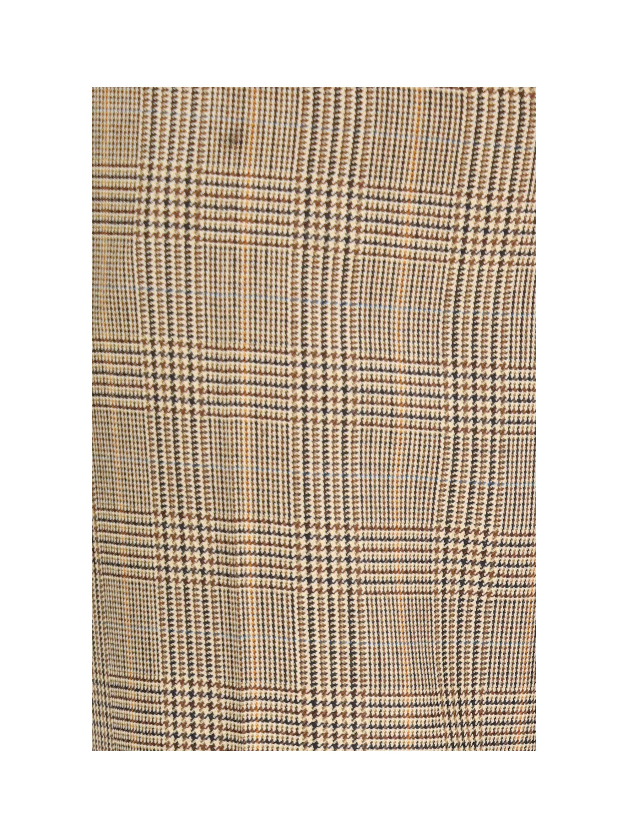 prince of wales houndstooth wool flared pants