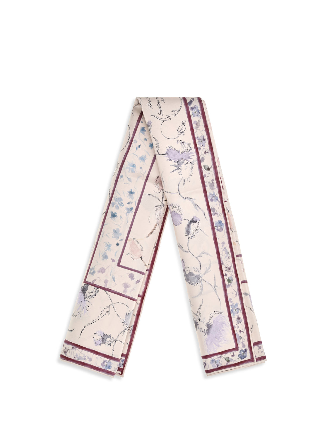 LORO PIANA OS giardino delle eccellenze silk twill scarf