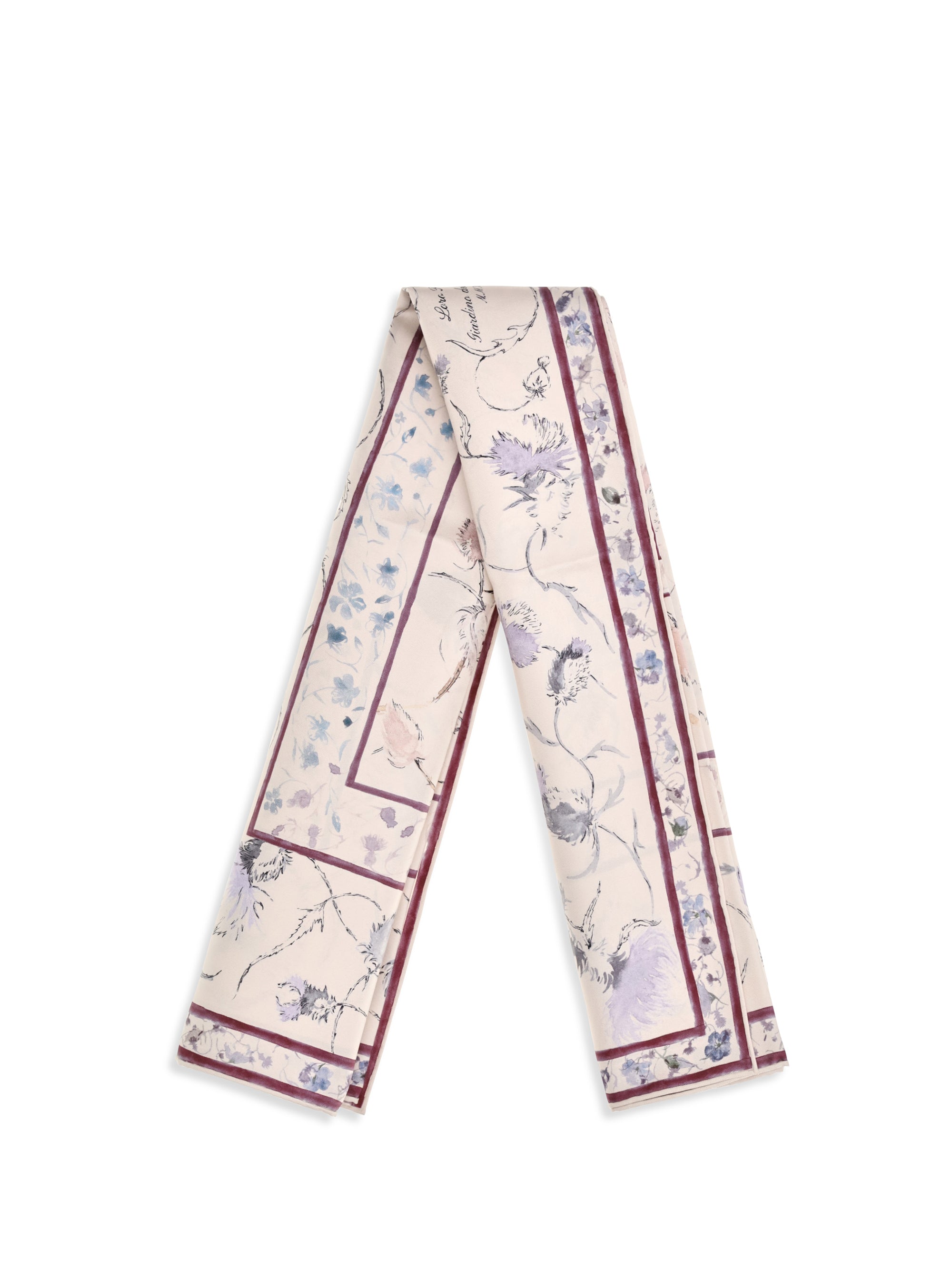 giardino delle eccellenze silk twill scarf