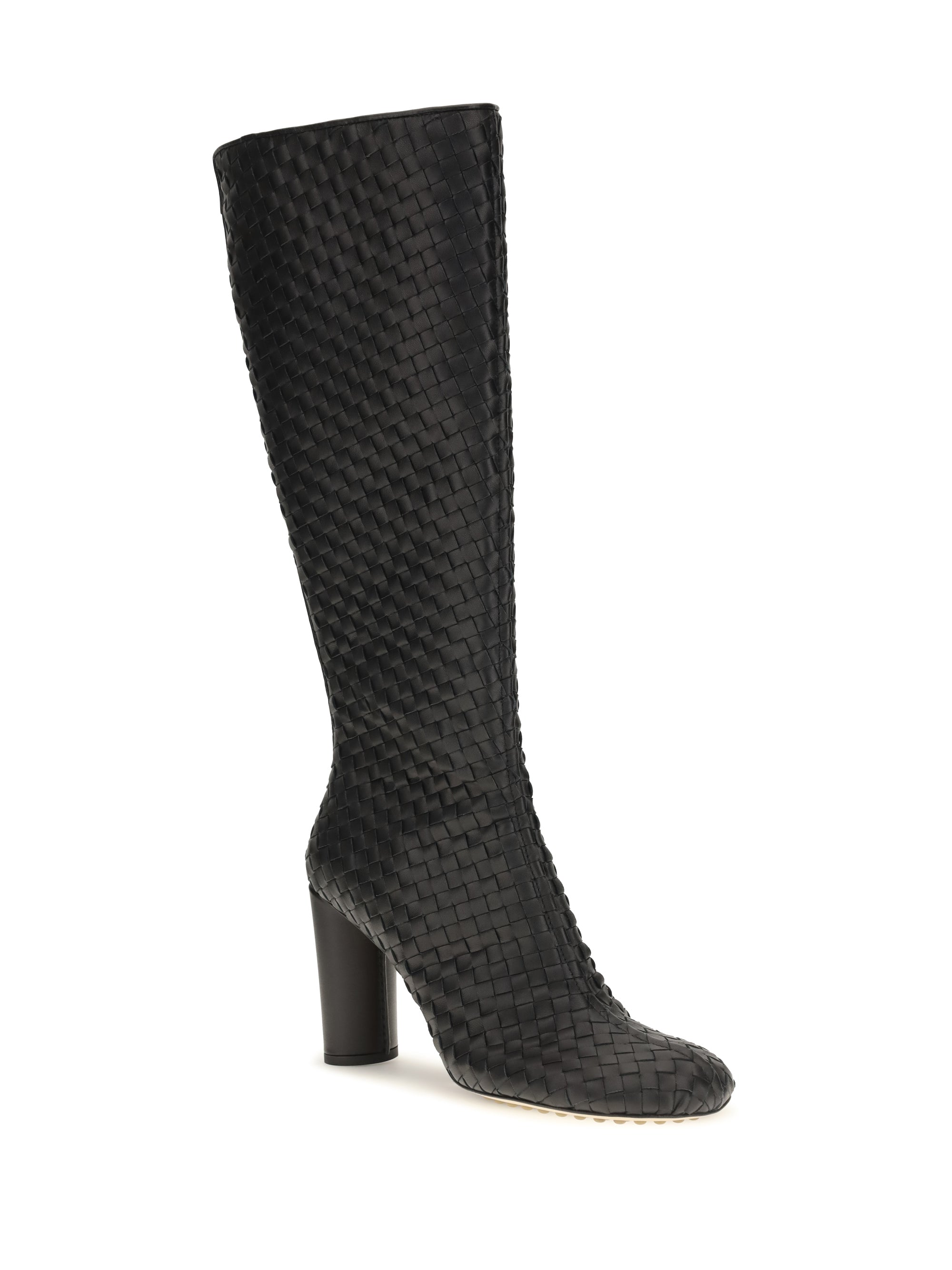 cherry intrecciato high boots