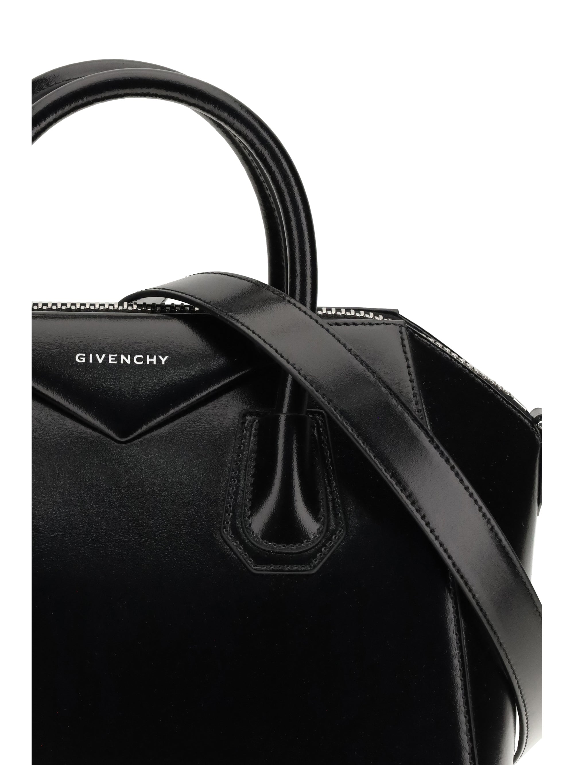 antigona small leather box handbag