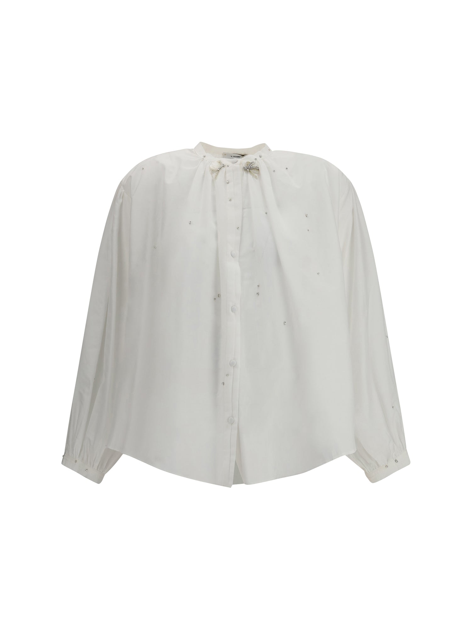 FORTE_FORTE I voile shirt with embroidery