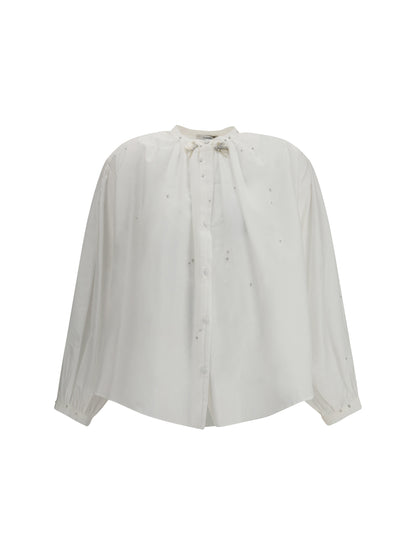 FORTE_FORTE I voile shirt with embroidery
