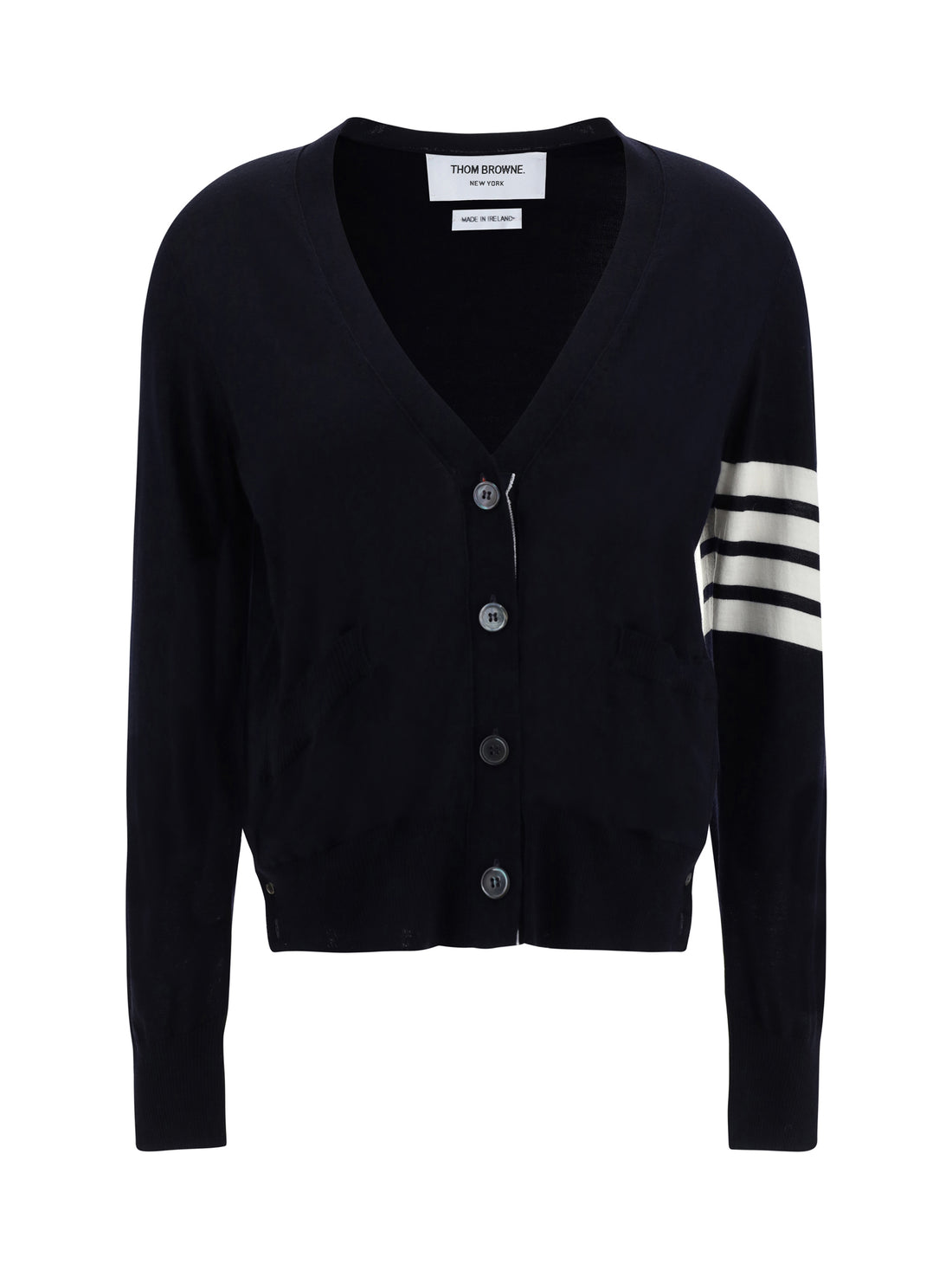 THOM BROWNE 44 merino wool cardigan