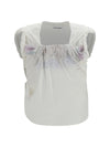 twisted t-shirt with farewell print