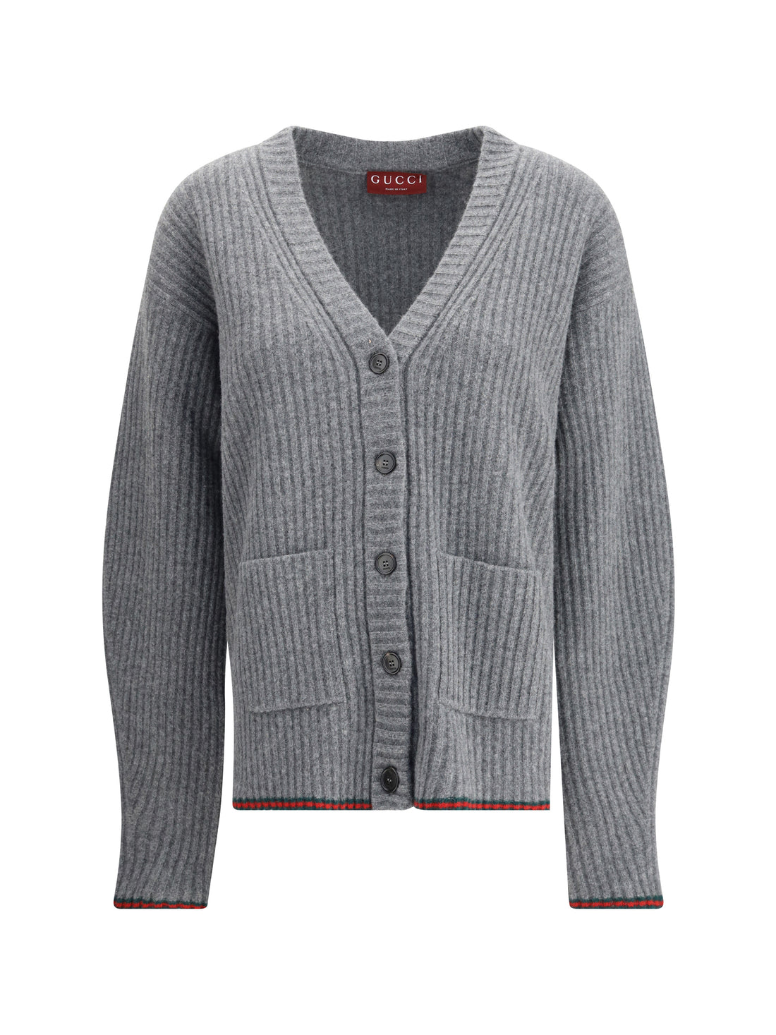 GUCCI S ribbed knit wool cardigan