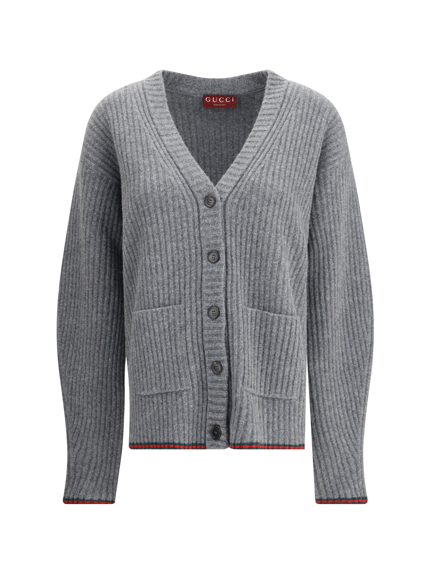 GUCCI S ribbed knit wool cardigan