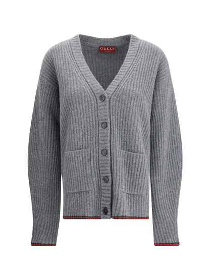 GUCCI S ribbed knit wool cardigan