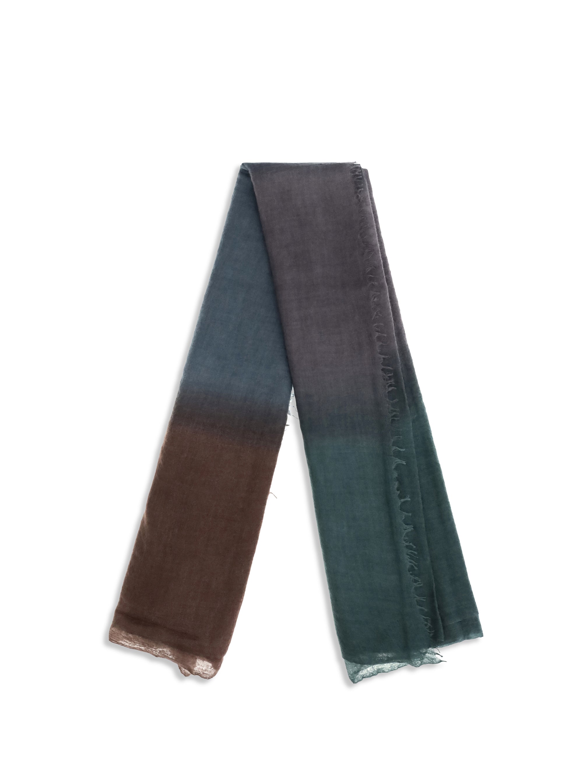 soufflé semi-felted degradé scarf