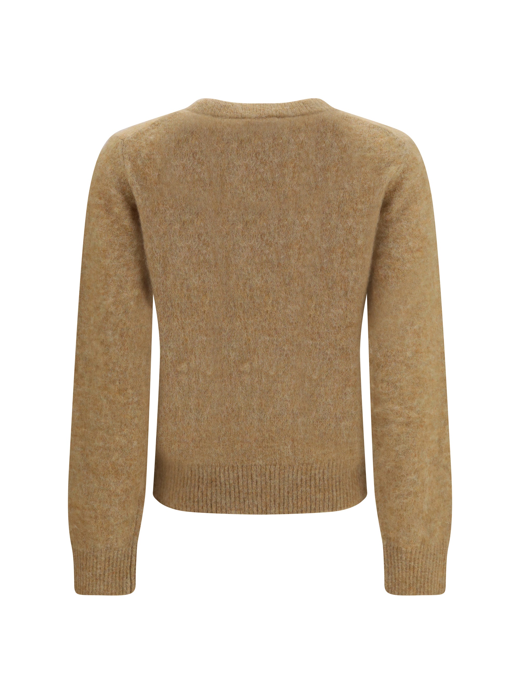 teddy brushed alpaca crewneck sweater