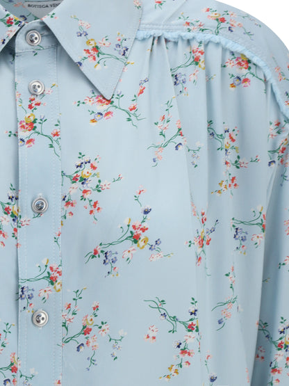 BOTTEGA VENETA 40 silk floral shirt