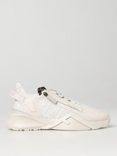 FENDI 37½ flow sneakers in nappa and fabric with jacquard monogram