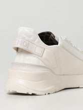 FENDI 37½ flow sneakers in nappa and fabric with jacquard monogram