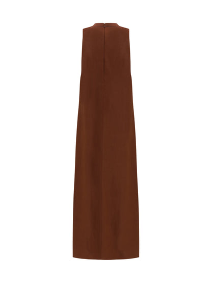 BRUNELLO CUCINELLI L v-neck long dress