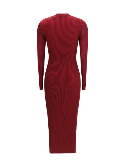 SELF-PORTRAIT M ribbed midi dress