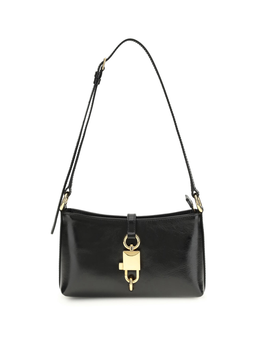 DOLCE &amp; GABBANA OS lock leather shoulder bag 