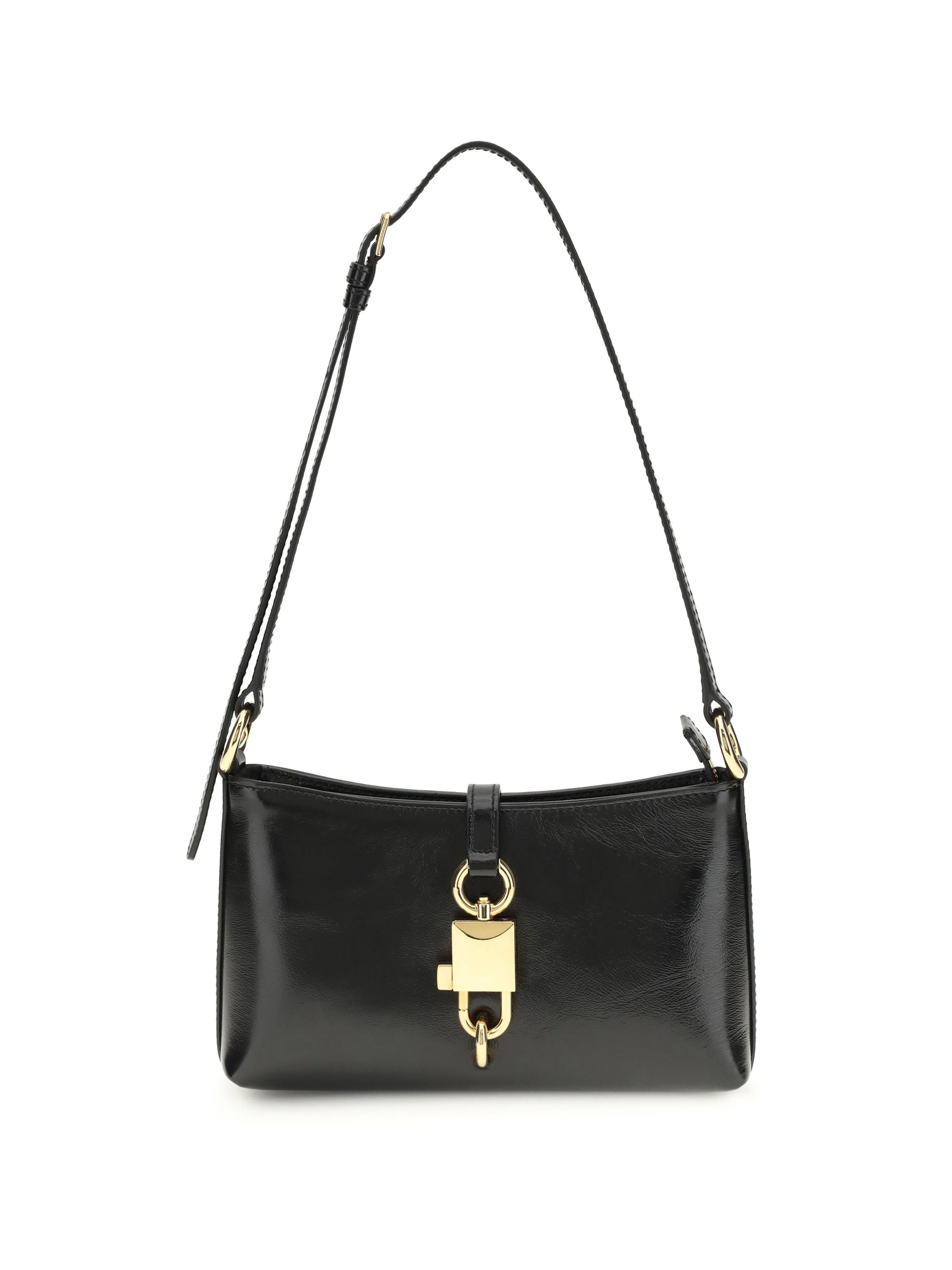 DOLCE &amp; GABBANA OS lock leather shoulder bag 