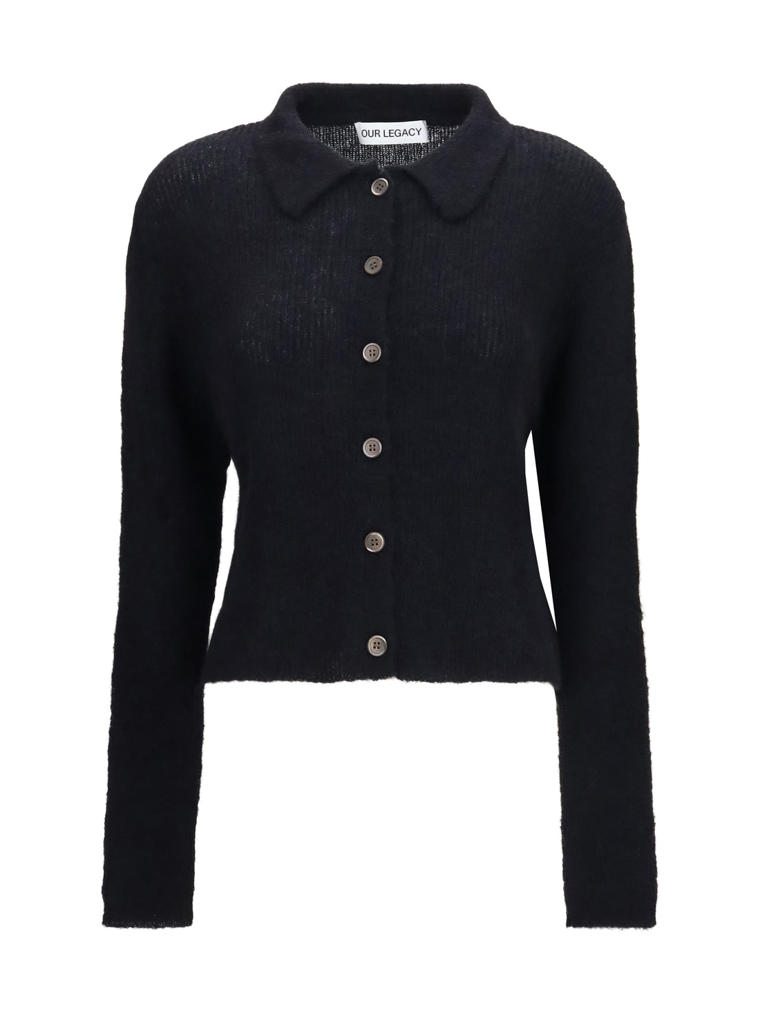 OUR LEGACY 36 mazzy polo sweater in alpaca blend