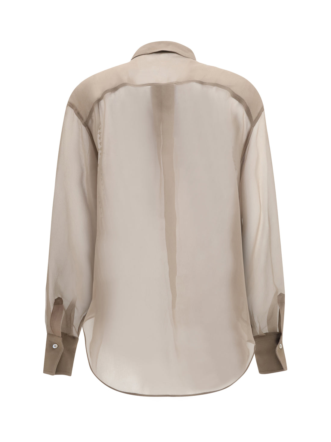 BRUNELLO CUCINELLI L sheer checked shirt