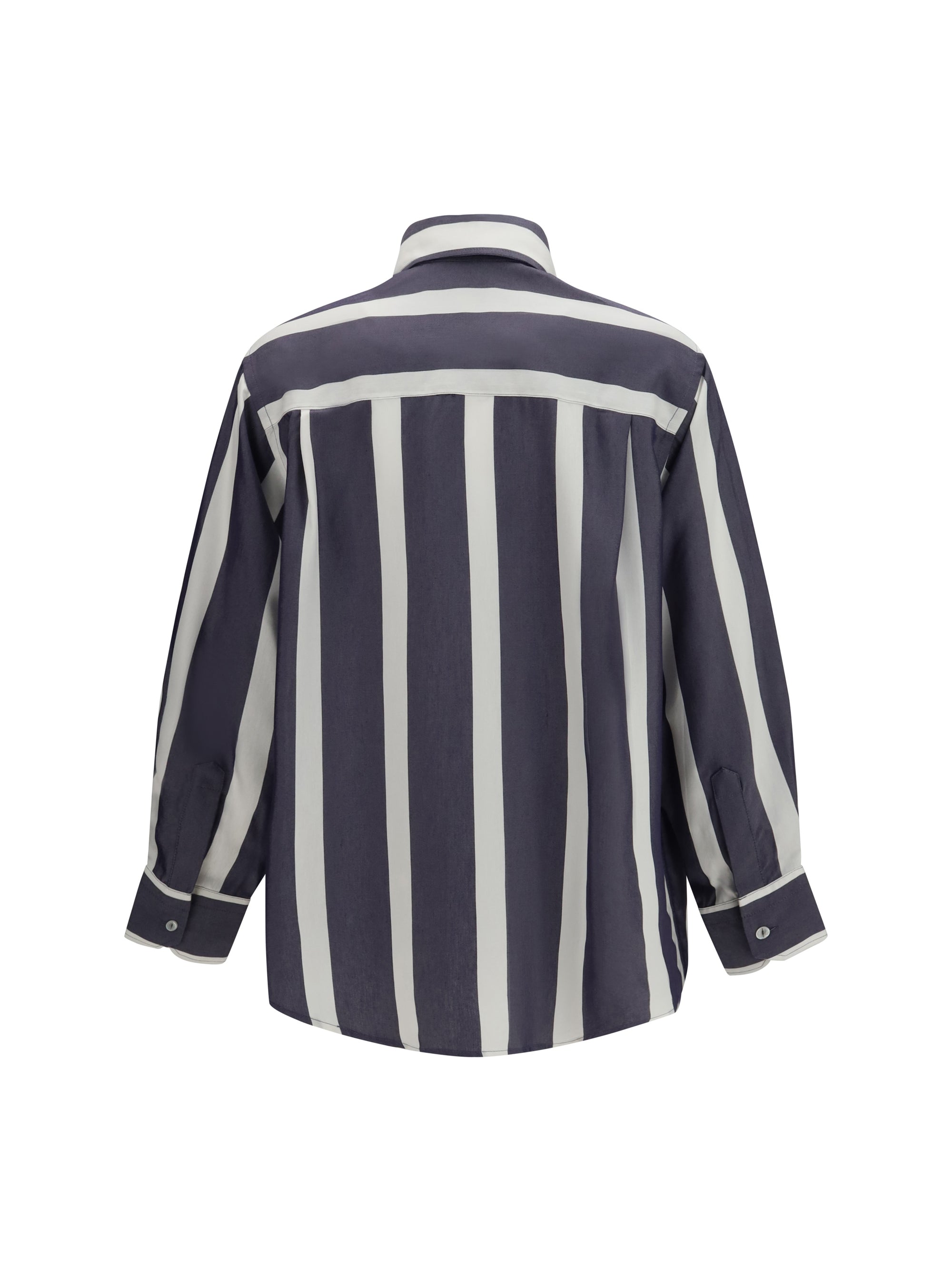 oversized striped shirt