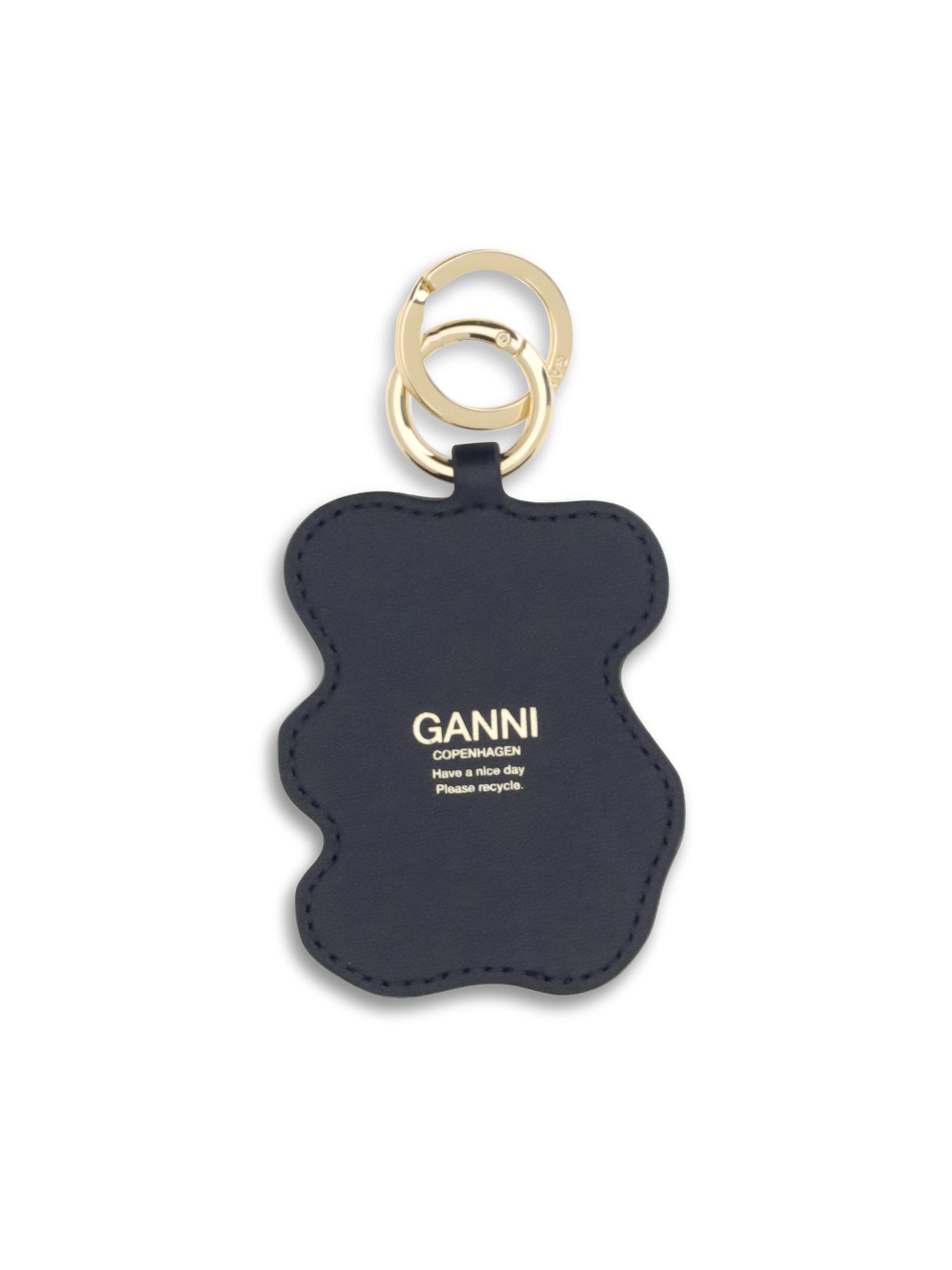 GANNI OS teddy bear keyring