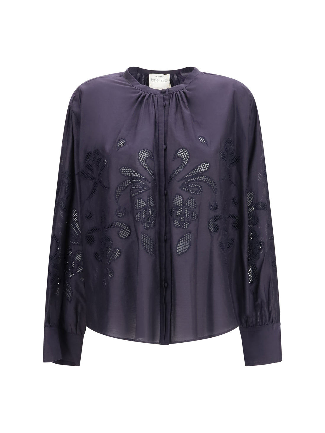 FORTE_FORTE 0 embroderied cotton shirt