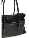 5ac shoulder bag in leather with logo