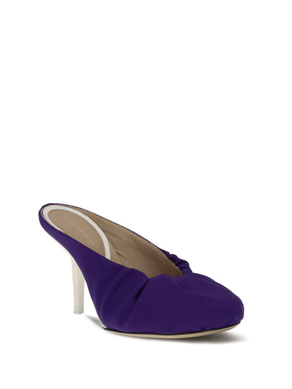 DRIES VAN NOTEN 37 satin heeled mules