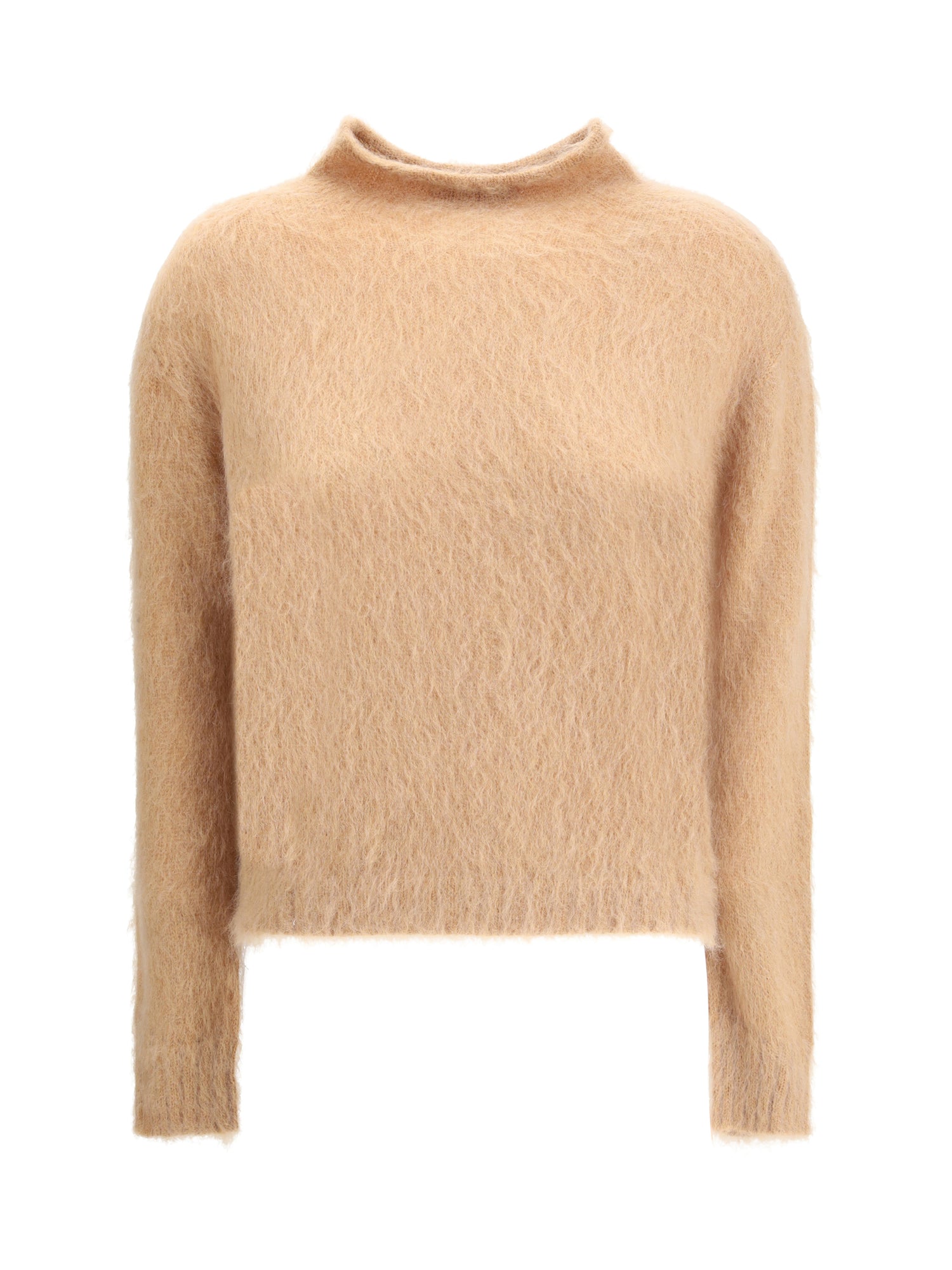 MAX MARA STUDIO L turtleneck sweater in brushed mohair-blend yarn