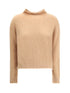MAX MARA STUDIO L turtleneck sweater in brushed mohair-blend yarn