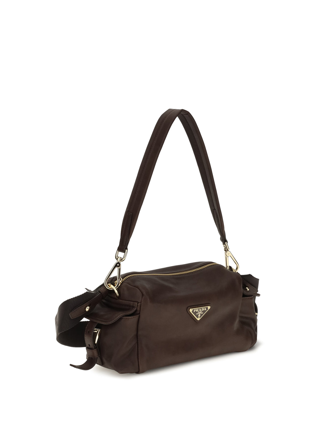 PRADA OS small explore shoulder bag in nappa leather