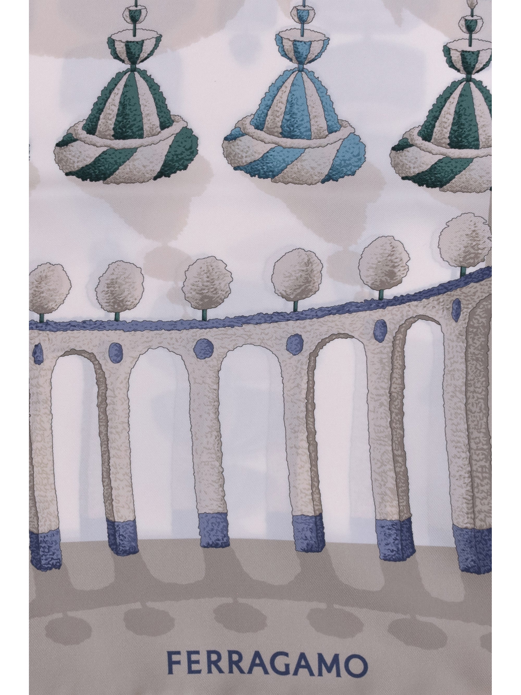 FERRAGAMO OS silk scarf