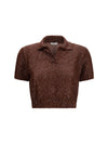 linen, cashmere and silk top with sequins