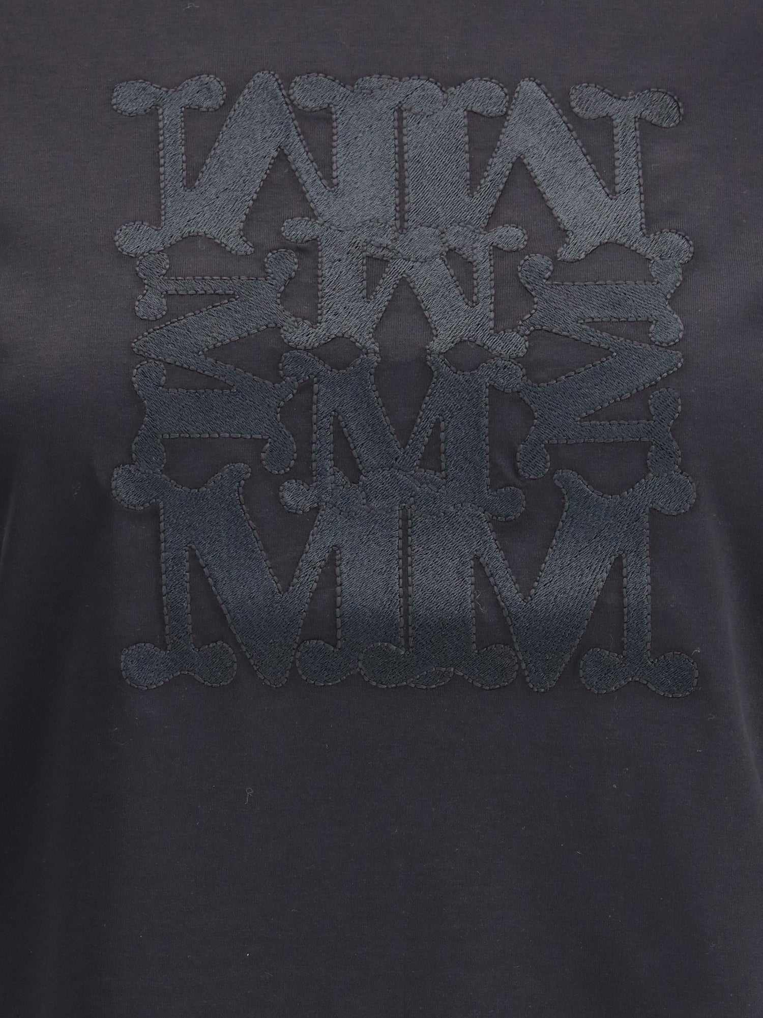 MAX MARA L embroidered monogram t-shirt