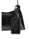 small belted sack shoulder bag