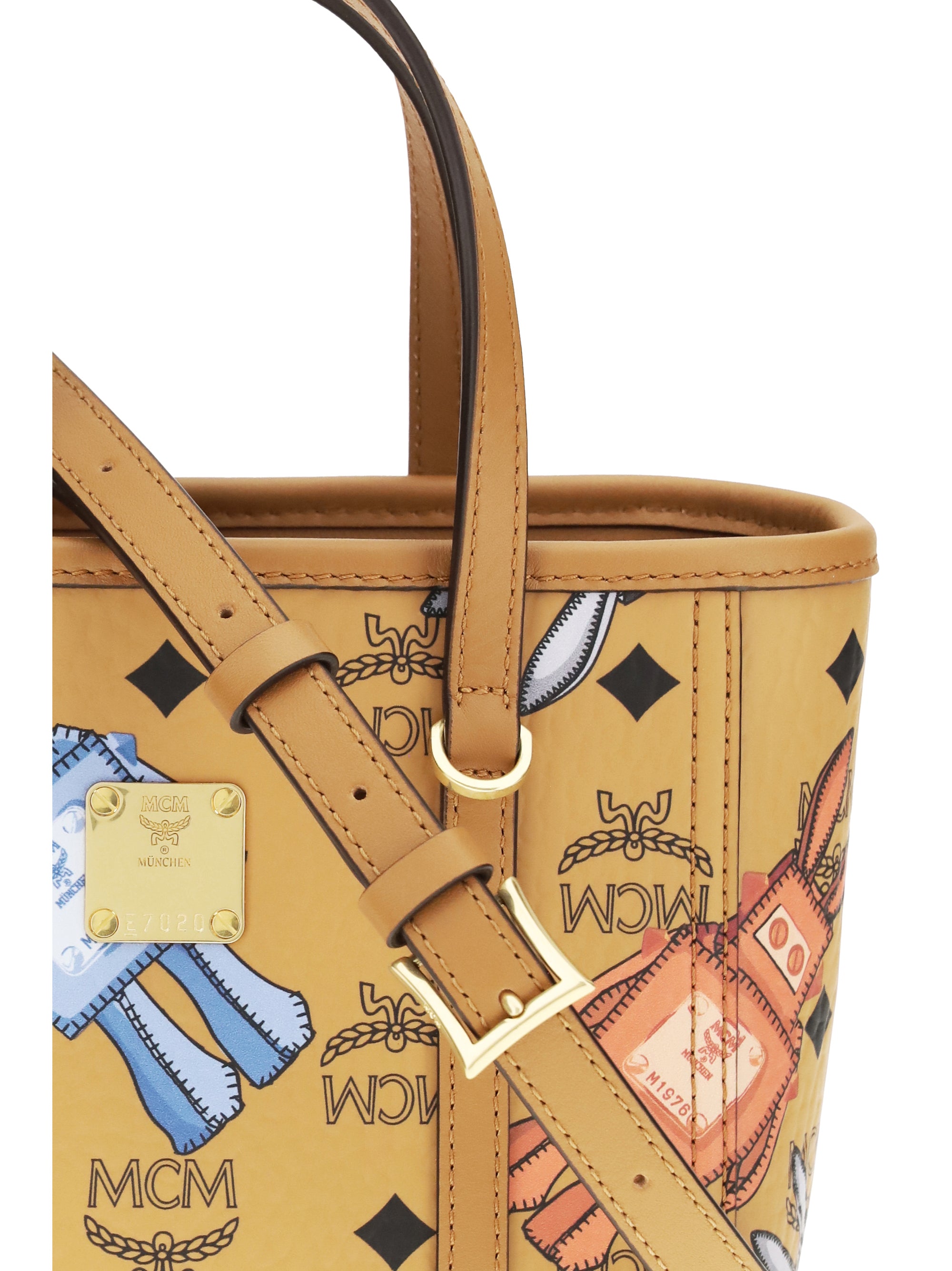 toni printed canvas tote bag
