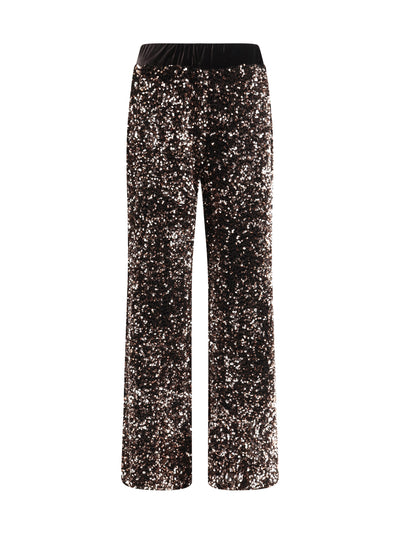 ELLA 40 velvet pants with sequins