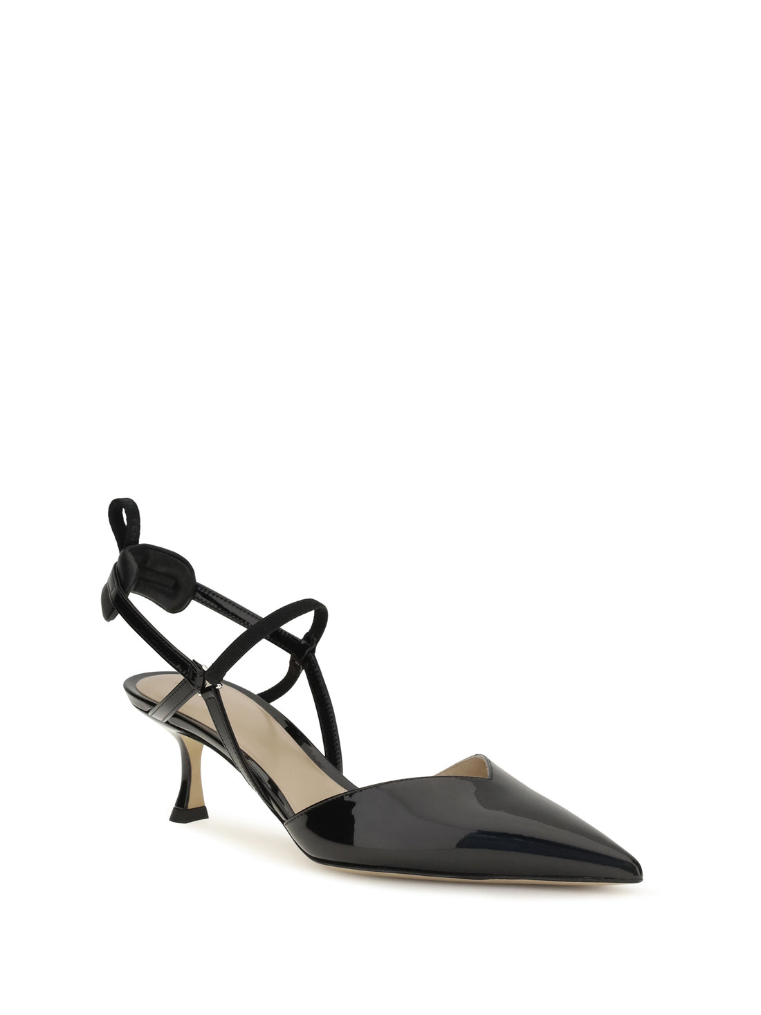 FENDI 36.5 patent leather colibrì slingback pumps