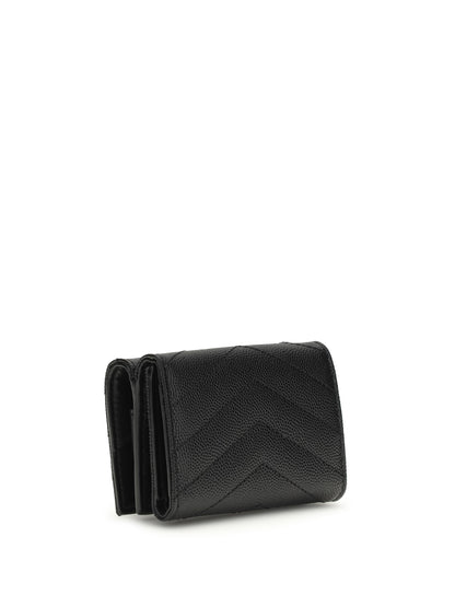 SAINT LAURENT OS cassandre trifold wallet
