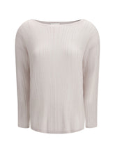 ALLUDE M rib-knit crew-neck sweater 