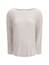 ALLUDE M rib-knit crew-neck sweater 