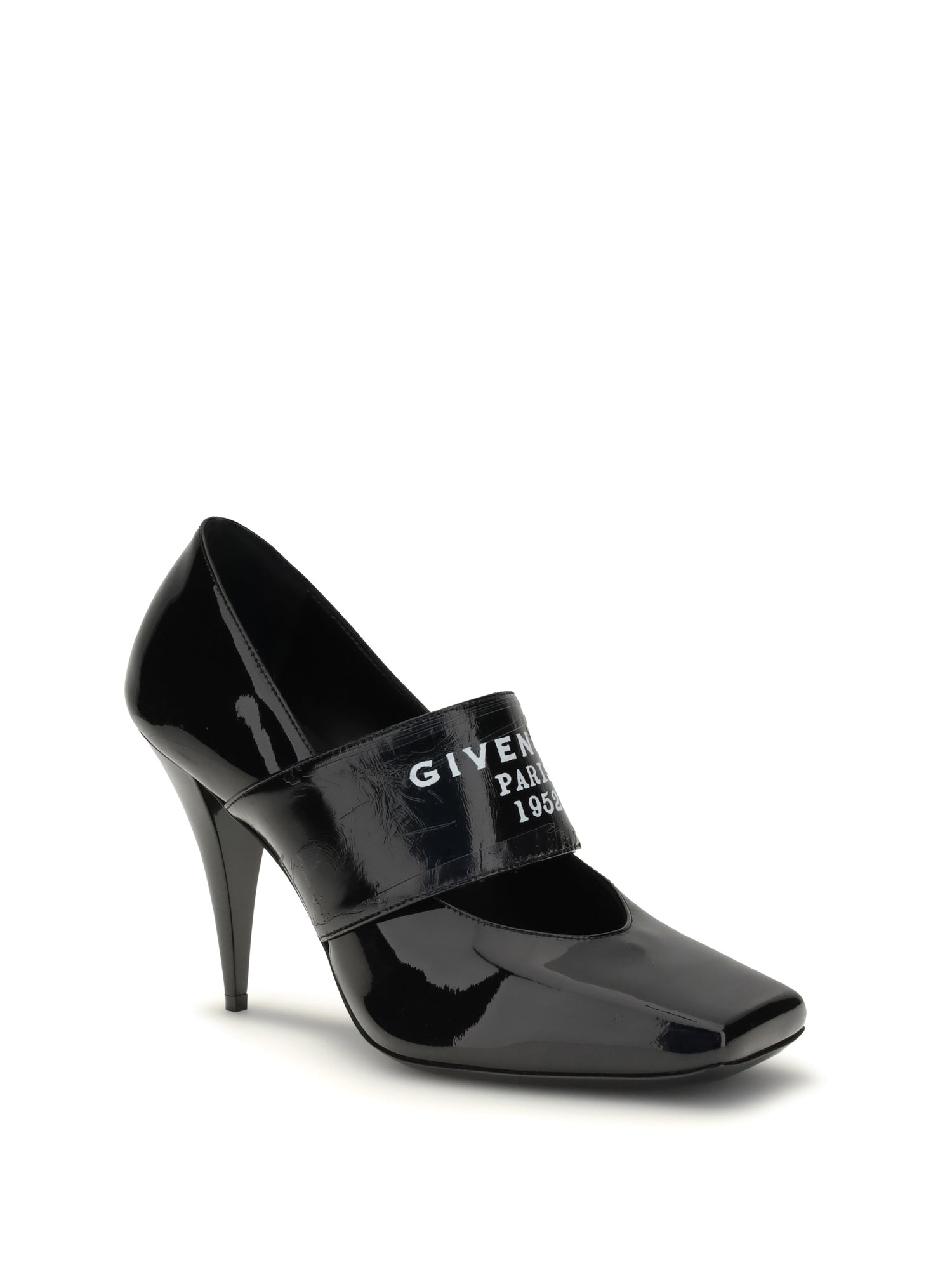 GIVENCHY 36 sliced square logo pumps