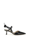 patent leather colibrì slingback pumps