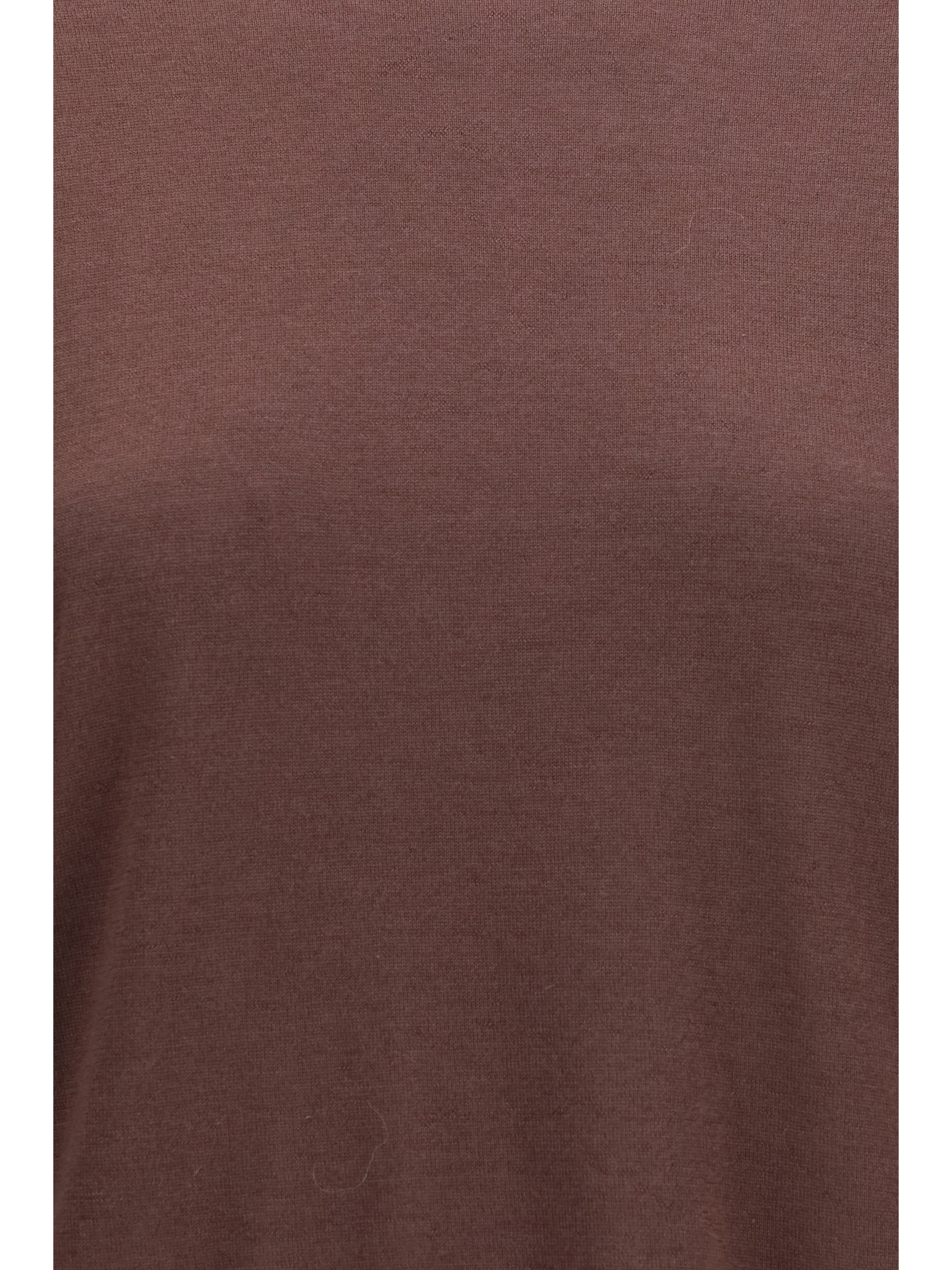 short-sleeve cashmere and silk sweater
