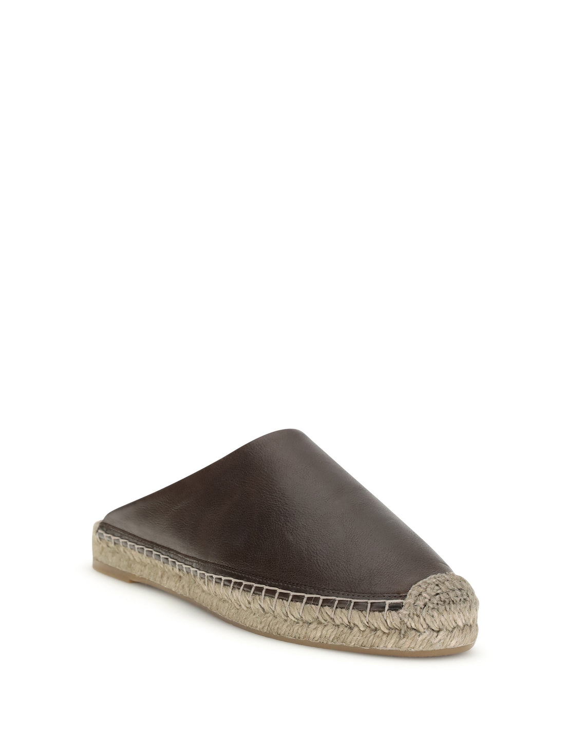 BRUNELLO CUCINELLI 36 leather espadrilles mules 