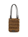 baja mini tote multi wood beads