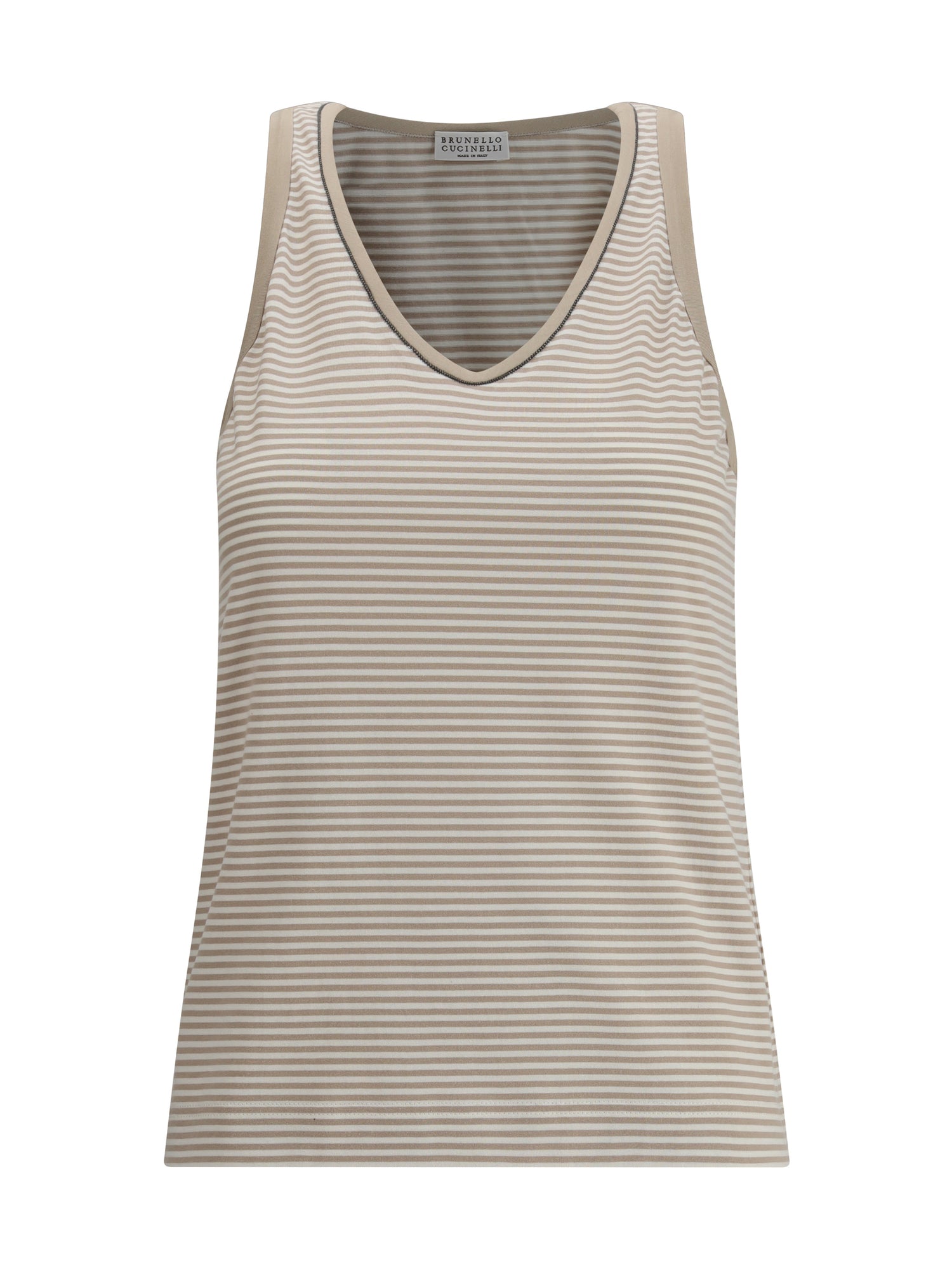 BRUNELLO CUCINELLI L striped tank top