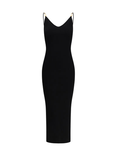 safety pin slip midi dress